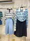 Women Denim High Waist Quarter Pant